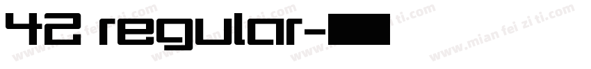 42 regular字体转换